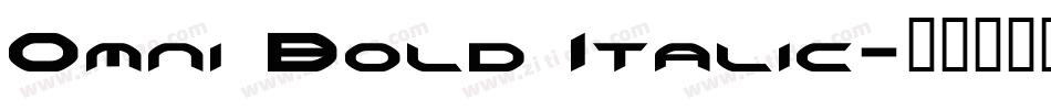 Omni Bold Italic字体转换
